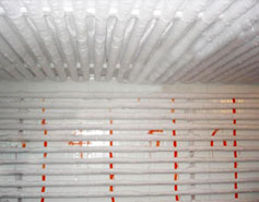 Subzero ice storage room