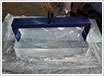 Direct transparent block ice machine