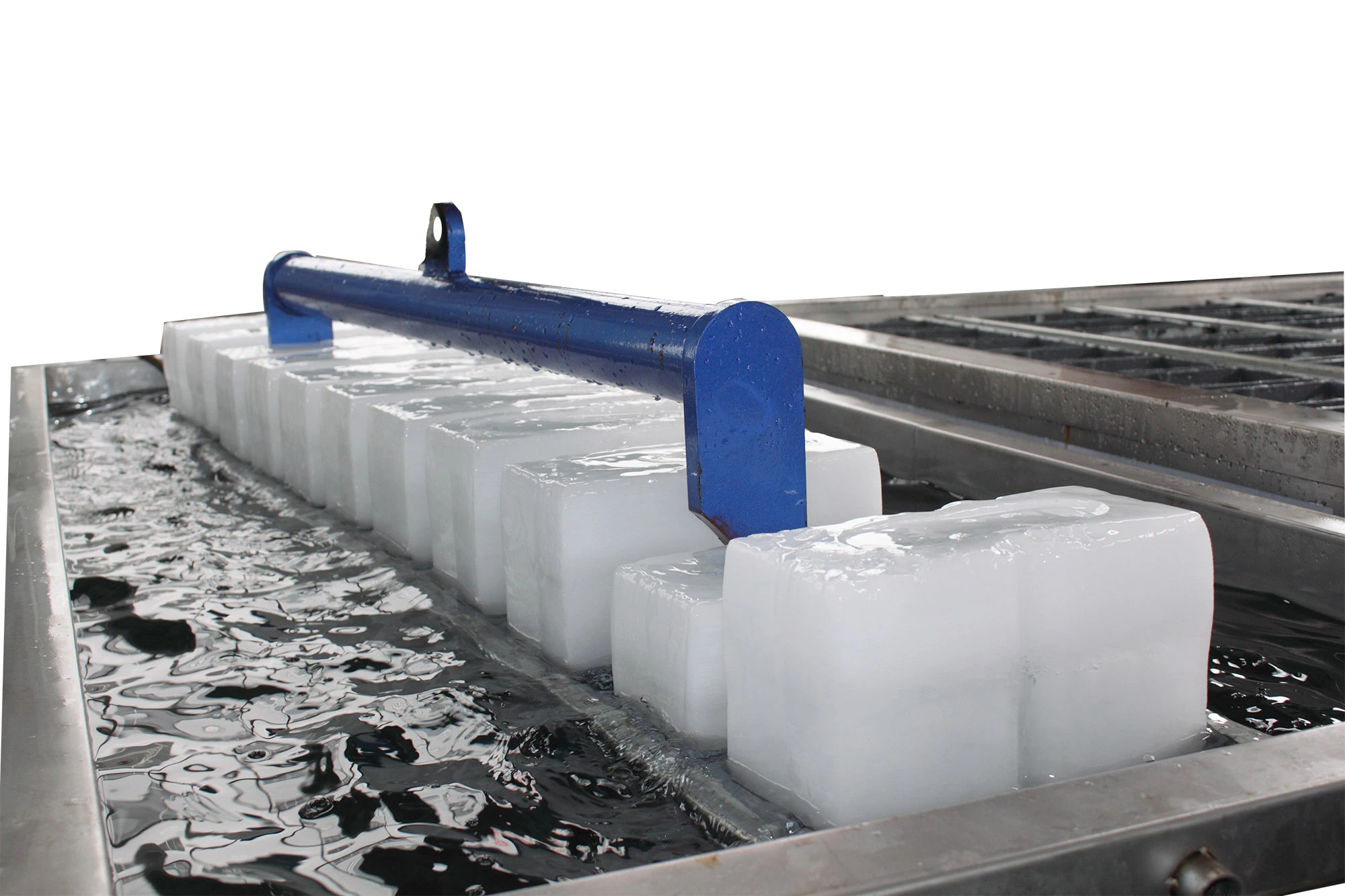 Industrial brine block ice machine for large-scale ice production