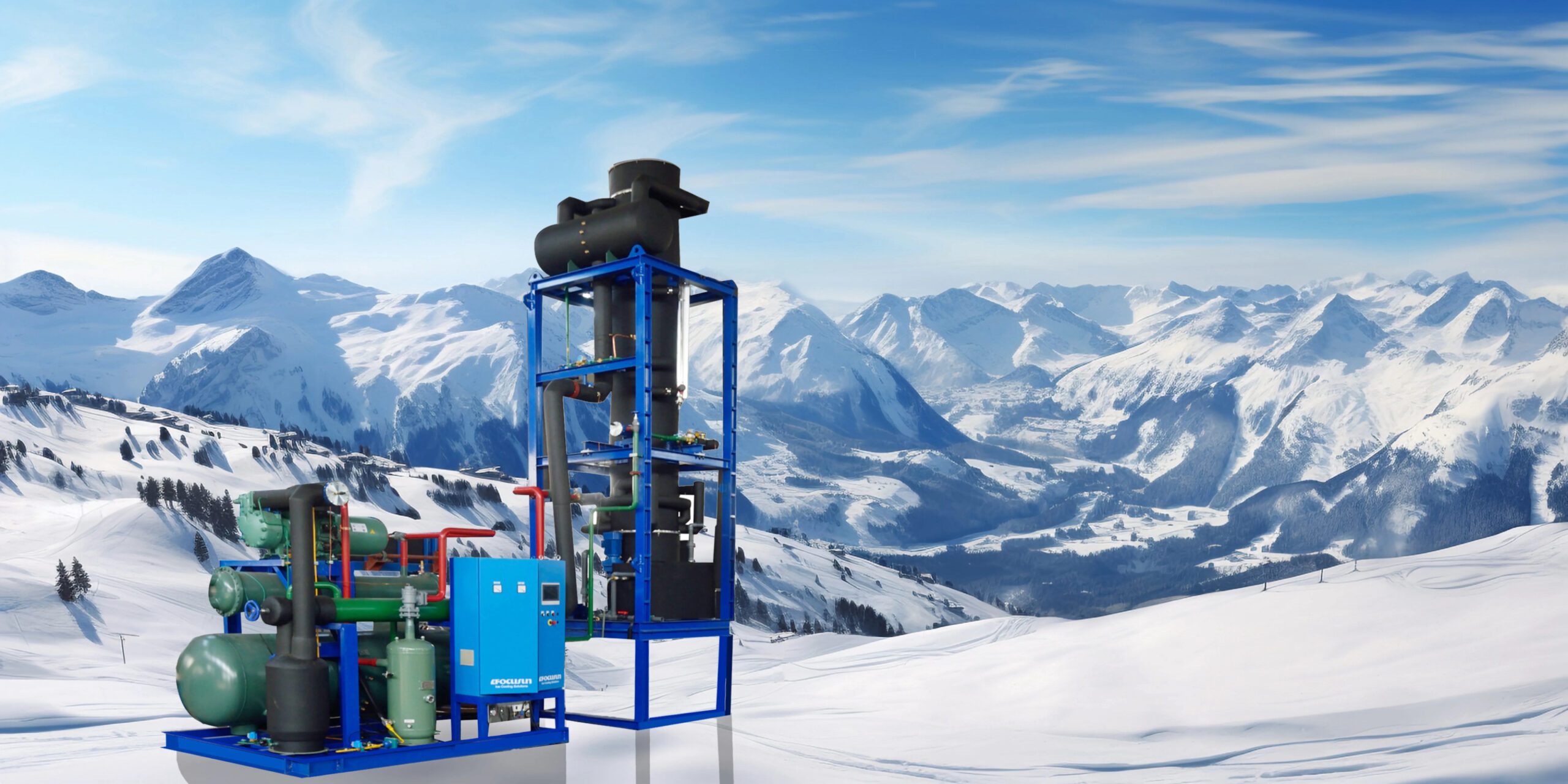 Food-grade tube ice maker with automatic control system for commercial and industrial ice production